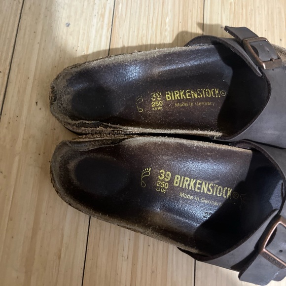 Birkenstock Madrid-Birko Brown Leather Sandals with Adjustable Buckles size 39 - Picture 8 of 9